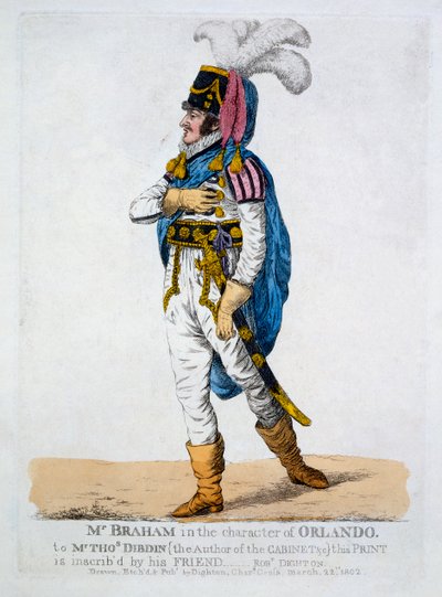 El Sr. Braham en el personaje de Orlando de 